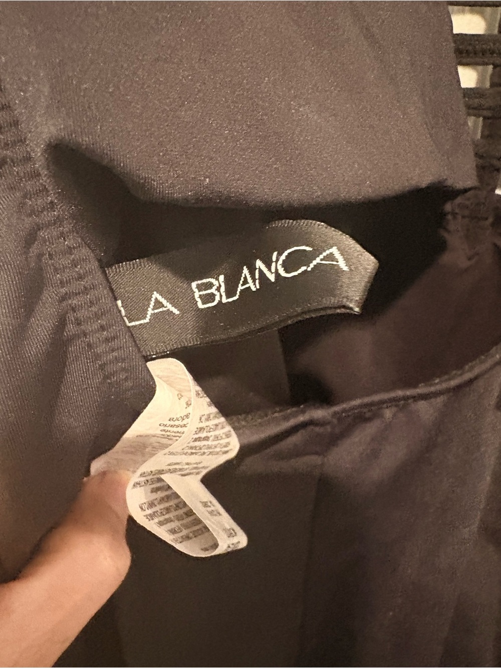 La Blanca Black Strappy One-Piece Swimsuit - Picture 4 of 5